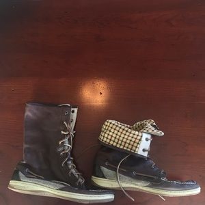 Sorry fold over leather boots