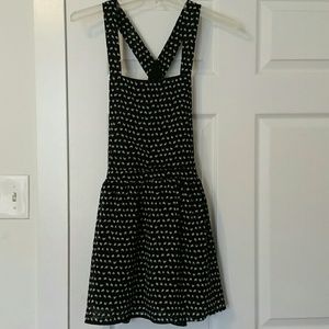 Black chiffon overall styled dress