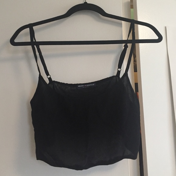 Brandy Melville Black Crop top