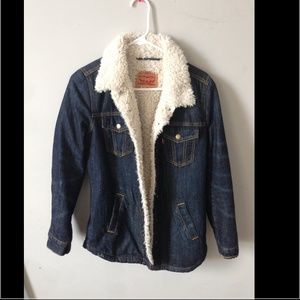 Levi jean jacket Sherpa lined