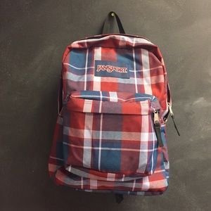 Plaid Jansport Backpack