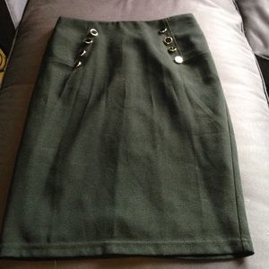 Black pencil skirt
