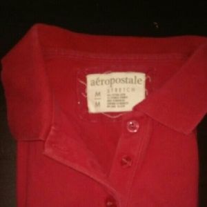 A?ropostale Red Strech Polo