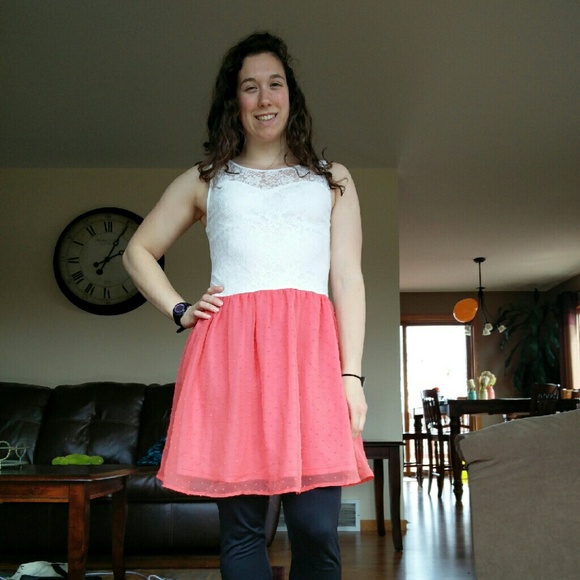Pink and white gorgeous dress!