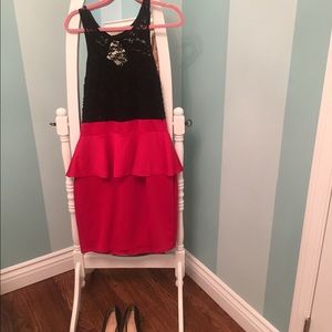 Peplum dress very cute & good to the tummy area!