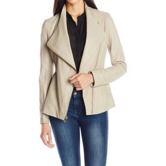 Asymmetrical Zip Moto Jacket with Peplum Flare Hem