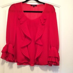 Nanette Lepore red blouse with red cami included