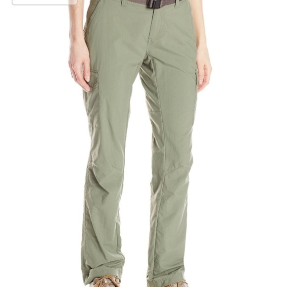 Olive green Columbia hiking pants