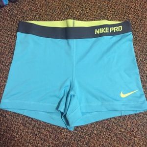 Nike Pro 3" spandex shorts