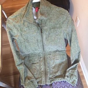 Green denim jacket H&M