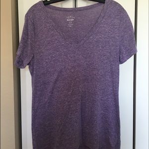 Old Navy purple V-neck Tee. Size Large