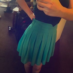Ocean blue flowy skirt