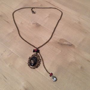 Betsy Johnson spider locket necklace