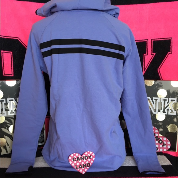 🆕VS PINK purple high low half zip - Picture 2 of 3