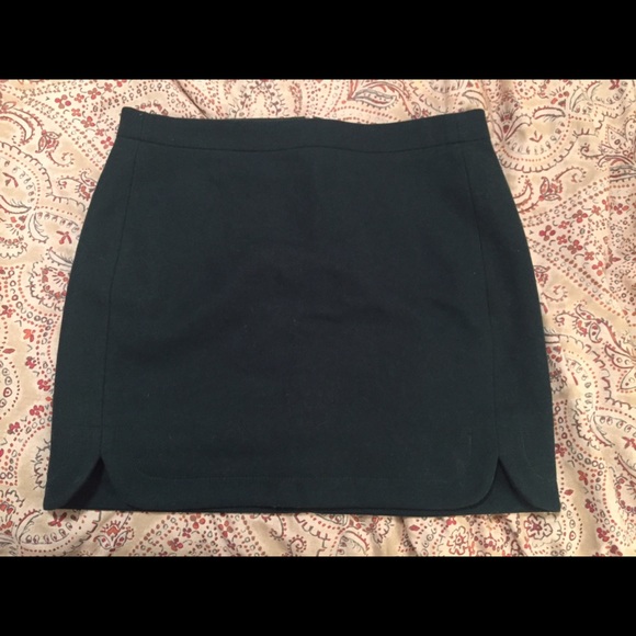 J Crew wool mini skirt