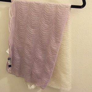 Beautiful light lavender ombré shawl