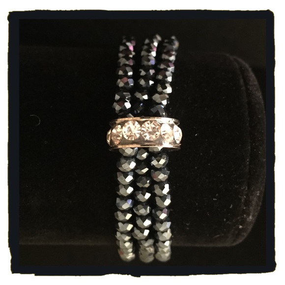 Dark blue crystal bracelet