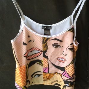 Comic CropTop Tank