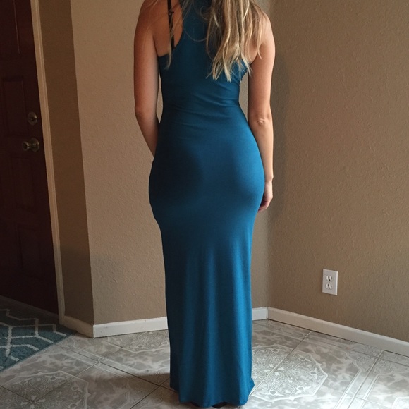 Teal Tank Maxi Dress - Picture 4 of 4