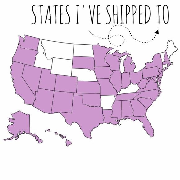 •States I've shipped to• - Picture 1 of 1