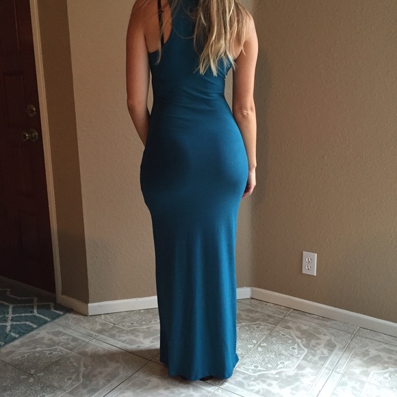 Teal Tank Maxi Dress (LAST LARGE!) - Picture 4 of 4