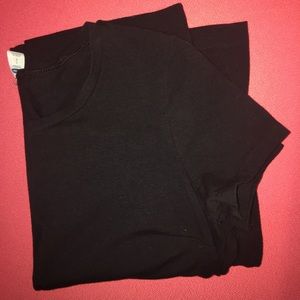 Black stretch t shirt dress