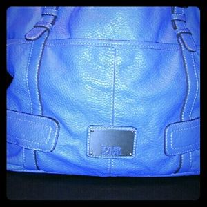 City Blue Bucket Shoulder Hand Bag by Tyler Rodan