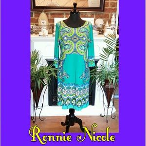 🔴 $$ "NWOT" Ronnie Nicole Oriental Look Dress