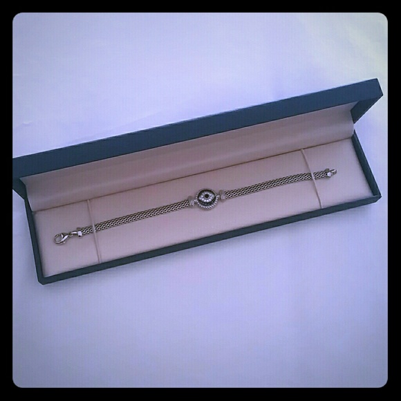 Contessa Di Capri sterling evil eye bracelet