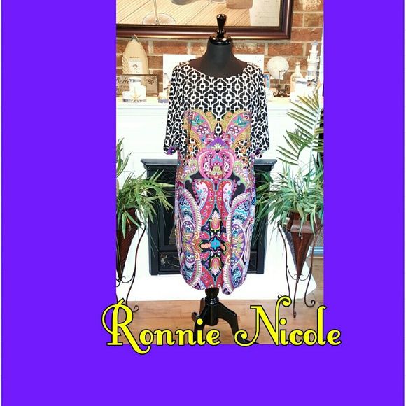 🔴 $$ "NWOT" Ronnie Nicole Oriental Look Dress