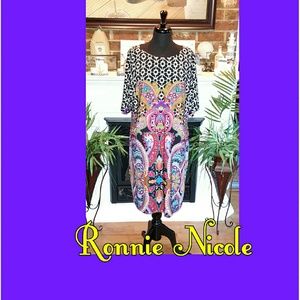 🔴 $$ "NWOT" Ronnie Nicole Oriental Look Dress