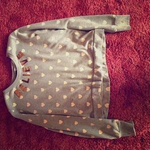 Believe heart sweater fits all sizes good material