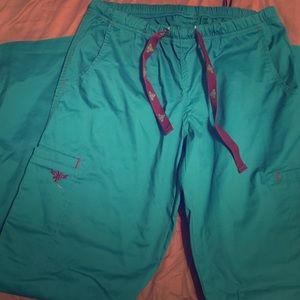 Turquoise med couture pants