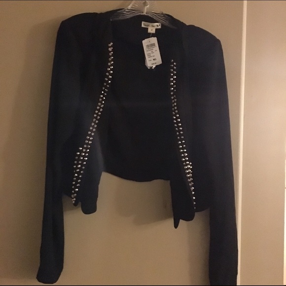 Double Zero size M dressy shrug with studs