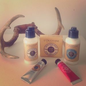 L'Occitane hand/foot/body cream and shower set!