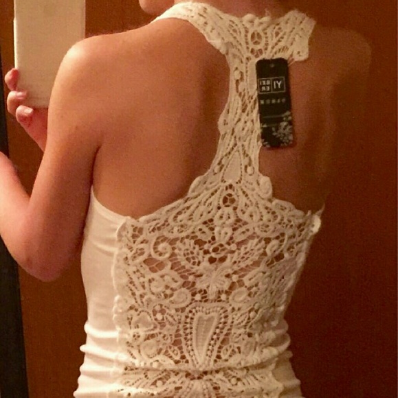 Crochet Back Tank Top - Picture 2 of 4