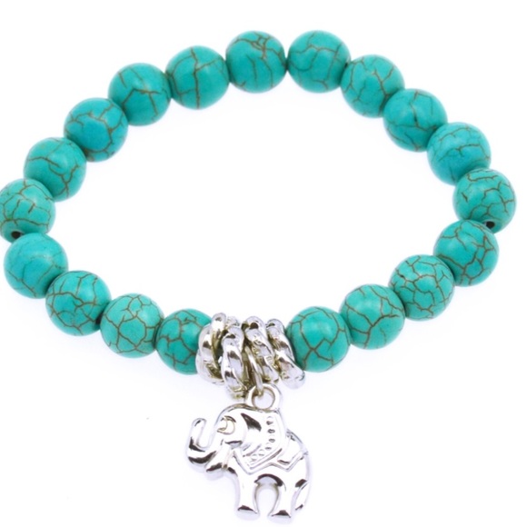 Cute turquoise and silver bracelet