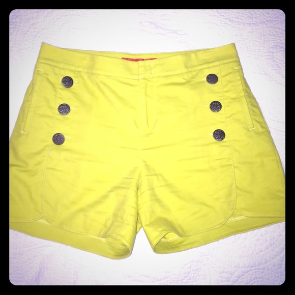 Anthropologie Cartonnier lime shorts