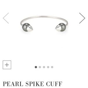 Stella & Dot Pearl Spike Cuff, Earrings Necklace