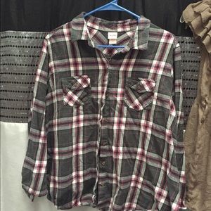 Pink black and gry flannel good condition