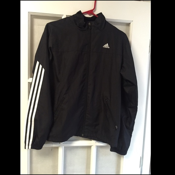 Black & White Adidas Fleece Jacket