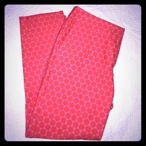 Boden coral polka dot ankle pants