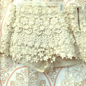 Lace shorts
