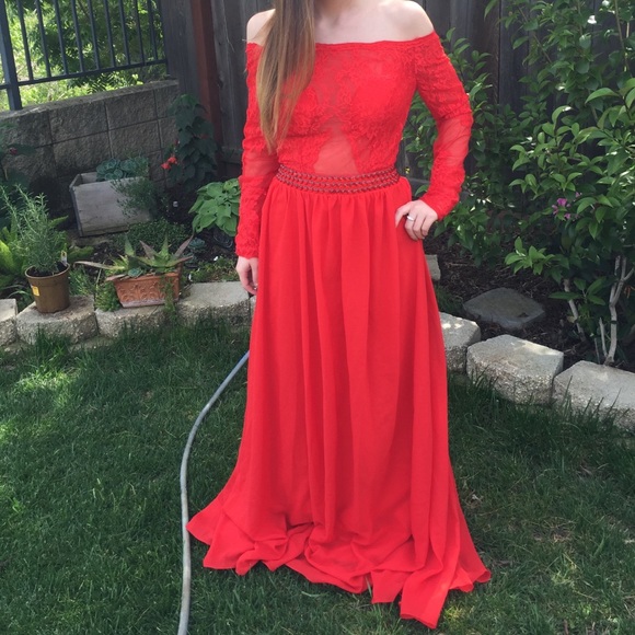 Red Prom Dress - Picture 1 of 4