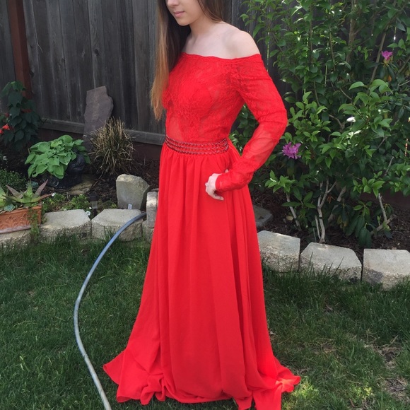 Red Prom Dress - Picture 2 of 4