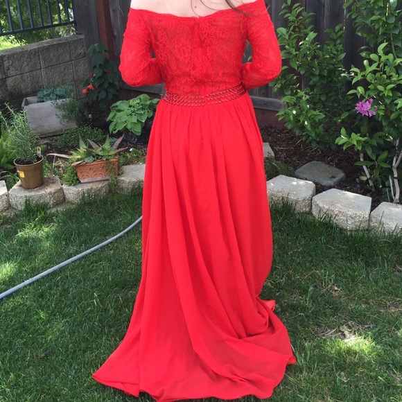 Red Prom Dress - Picture 3 of 4