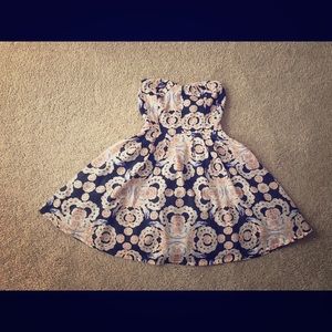 Strapless Skater Dress