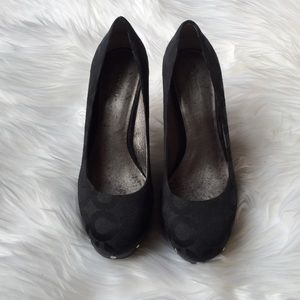 Coach 6.5 Carli Op Art platform heel