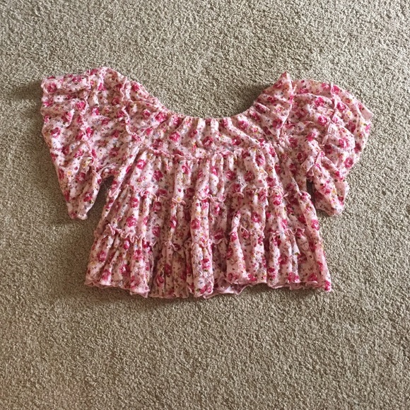 floral crop top