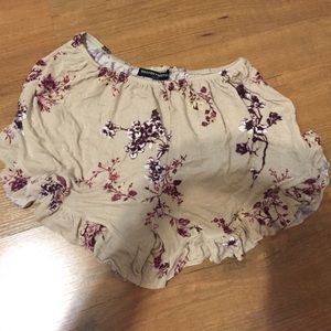 Brandy Melville Printed Cloth Shorts